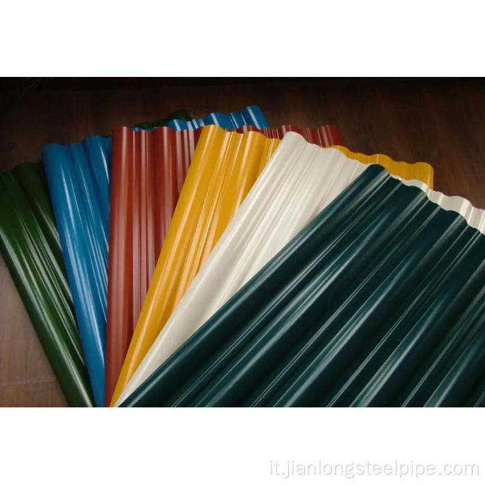 Materiale da costruzione in metallo piastrelle a colori preparate